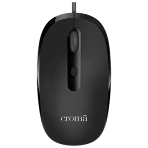 Wired Optical Mouse With 4 Buttons (2400 DPI Adjustable, Ambidextrous Design, Black), 1 Unit